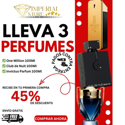 COMBO EXCLUSIVO DE HOMBRE 3 PERFUMES